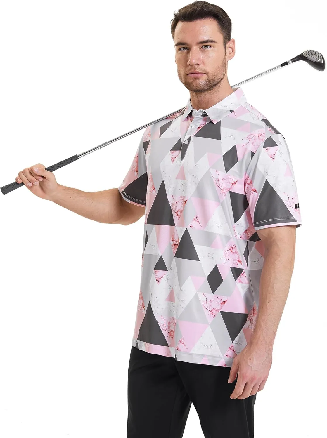 Men's Golf Polo Shirt - Standout Performance Quick-Dry Golf Polo Shirts for Men