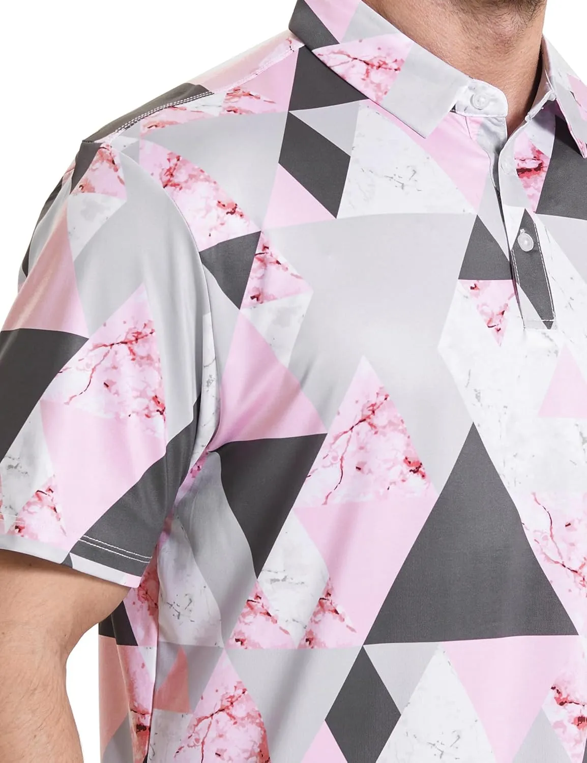 Men's Golf Polo Shirt - Standout Performance Quick-Dry Golf Polo Shirts for Men