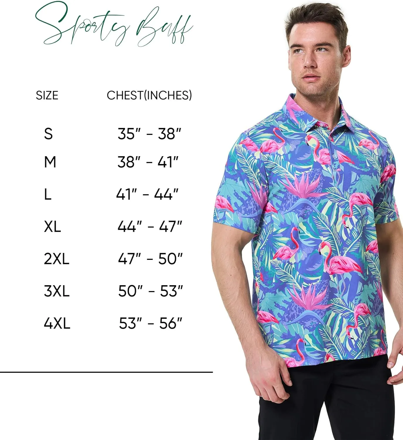 Men's Golf Polo Shirt - Standout Performance Quick-Dry Golf Polo Shirts for Men