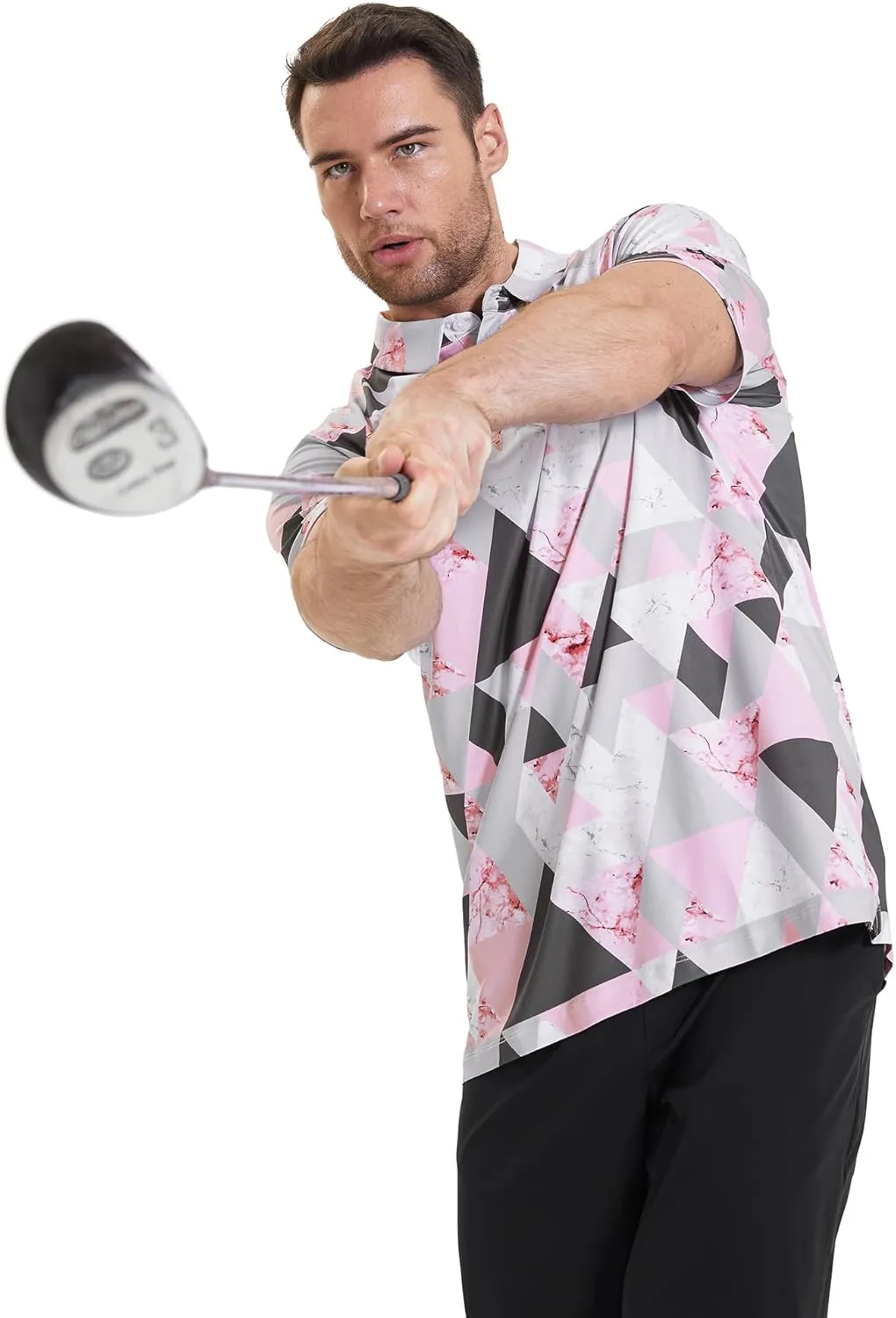 Men's Golf Polo Shirt - Standout Performance Quick-Dry Golf Polo Shirts for Men