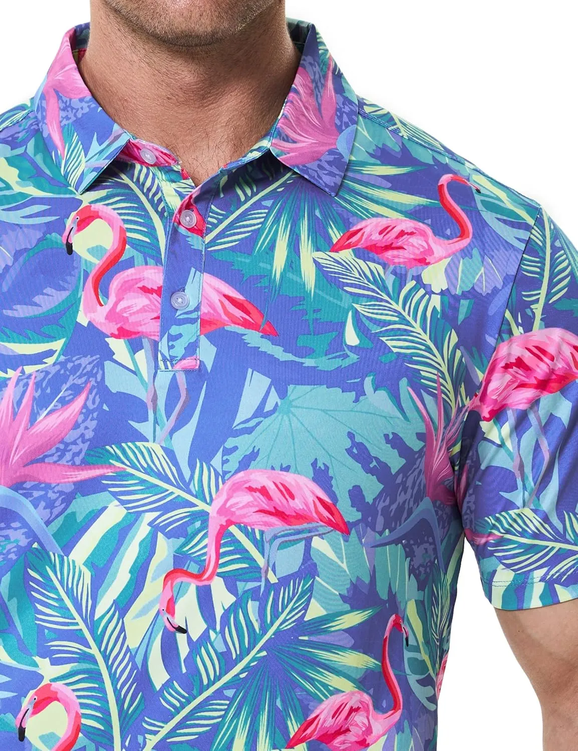 Men's Golf Polo Shirt - Standout Performance Quick-Dry Golf Polo Shirts for Men