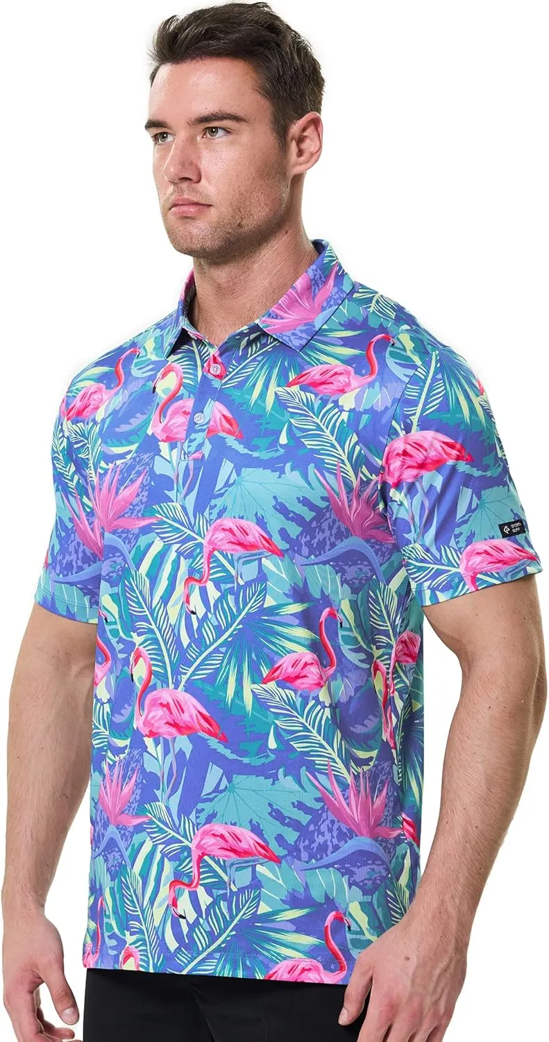 Men's Golf Polo Shirt - Standout Performance Quick-Dry Golf Polo Shirts for Men