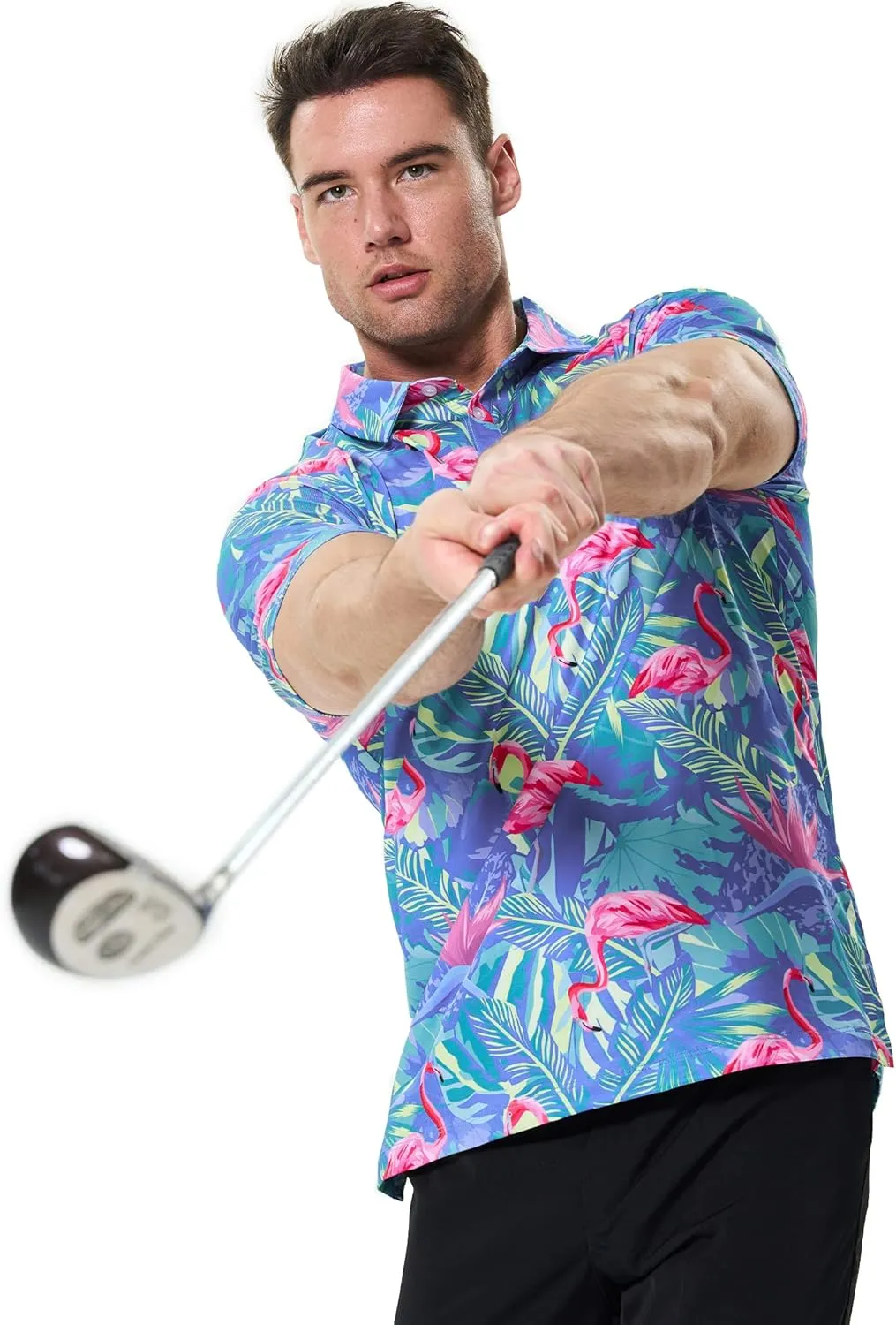 Men's Golf Polo Shirt - Standout Performance Quick-Dry Golf Polo Shirts for Men