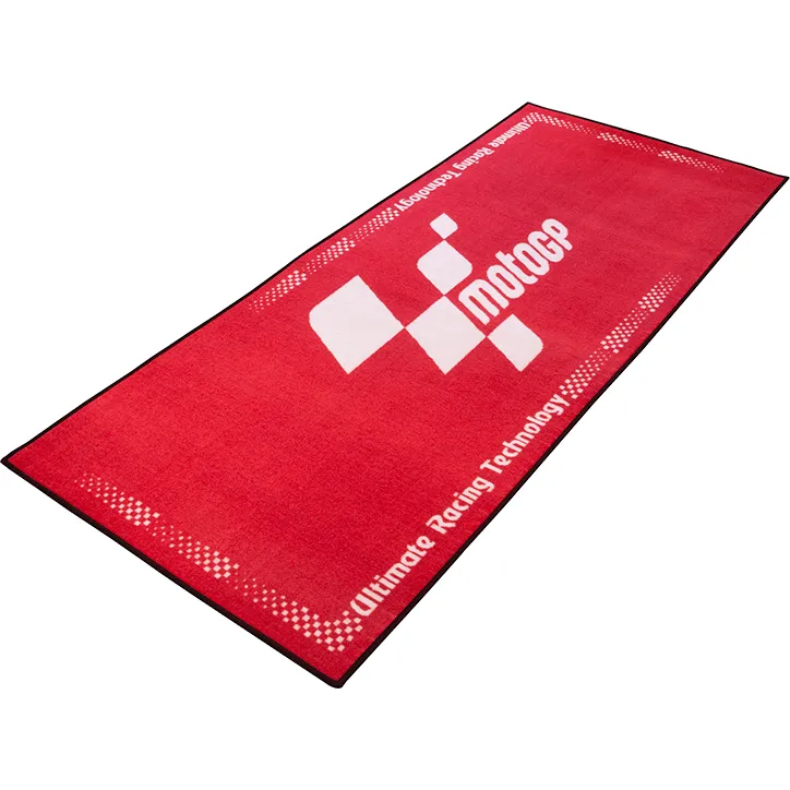 MotoGP Red With White Logo Pro Garage Pit Mat