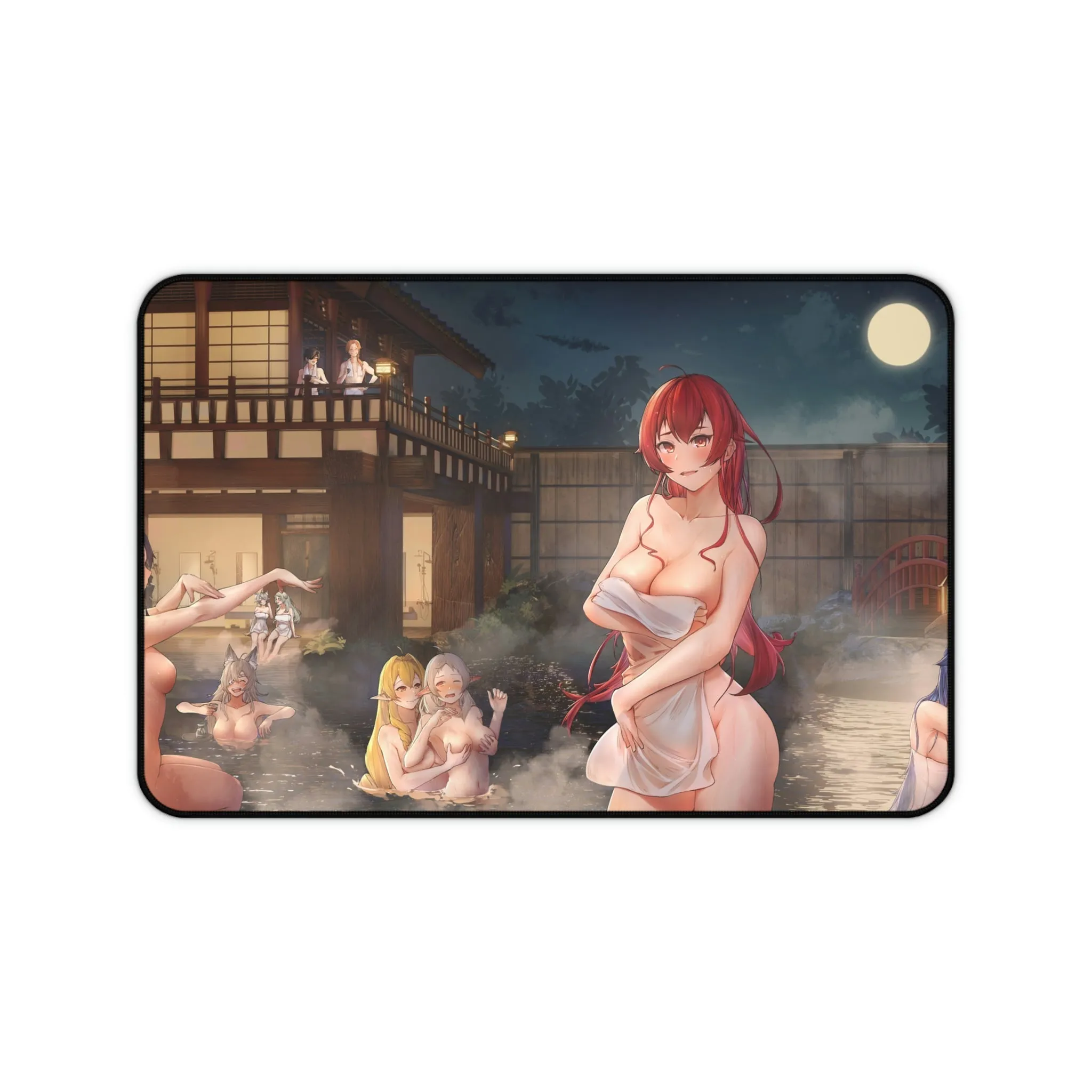Mushoku Tensei Sexy Mousepad - Hot Onsen Ecchi Desk Mat - Anime Playmat