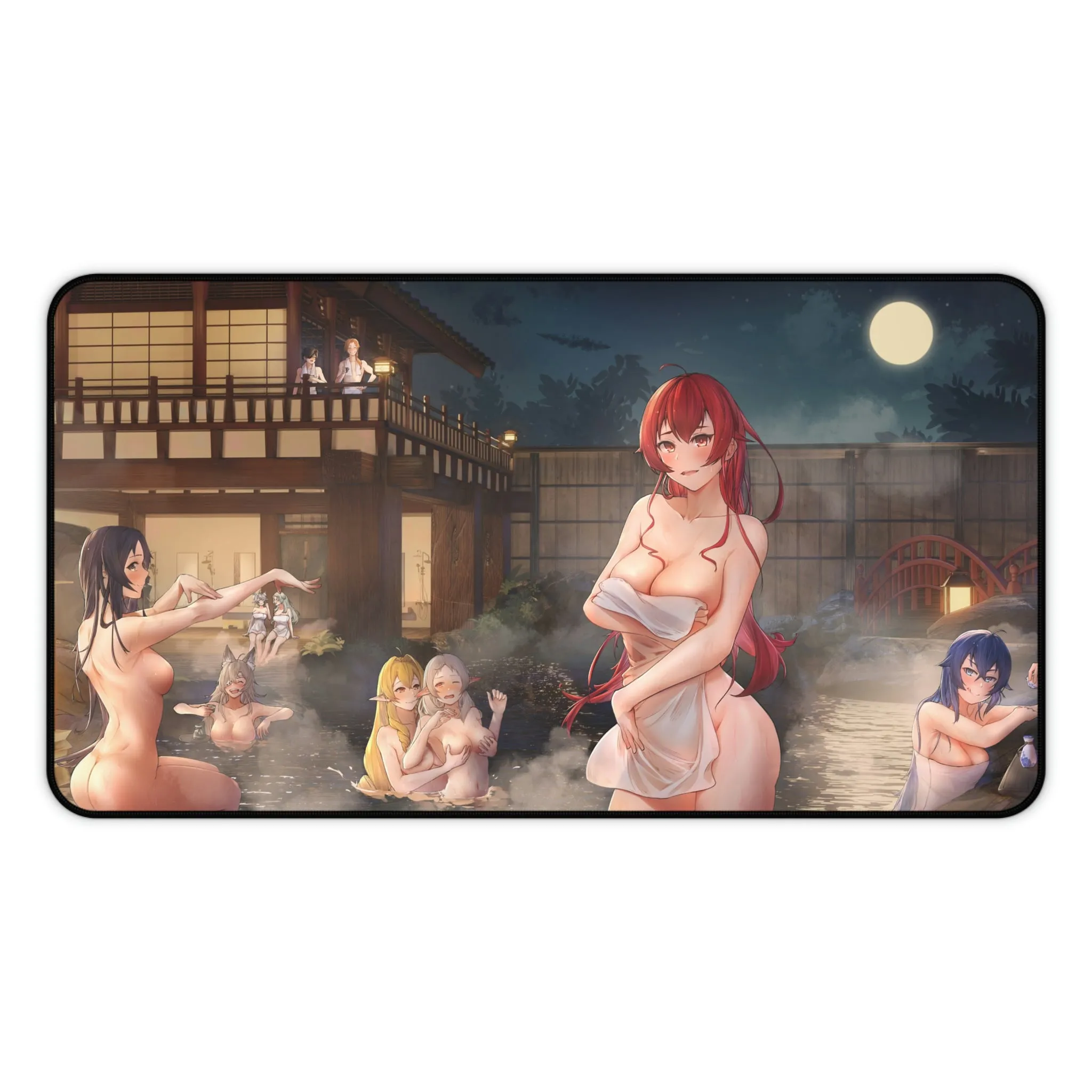 Mushoku Tensei Sexy Mousepad - Hot Onsen Ecchi Desk Mat - Anime Playmat