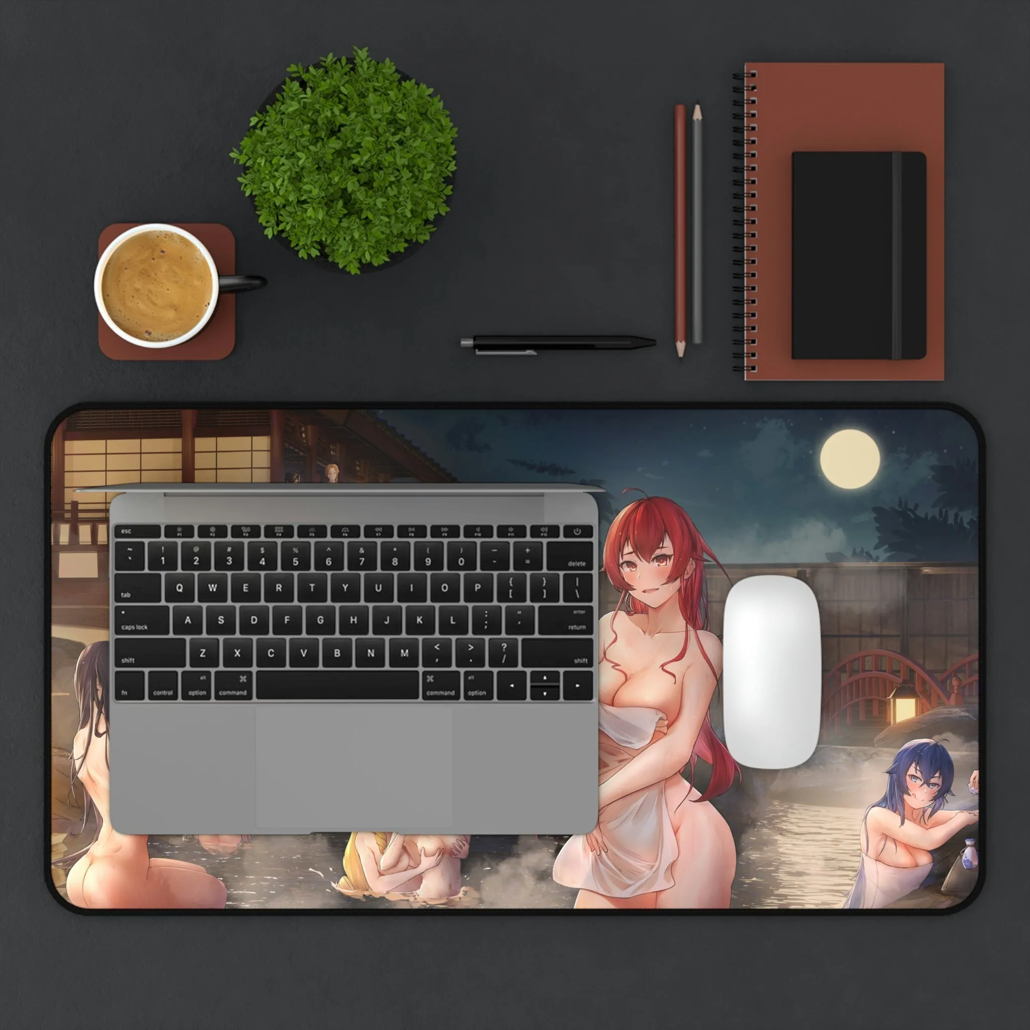Mushoku Tensei Sexy Mousepad - Hot Onsen Ecchi Desk Mat - Anime Playmat