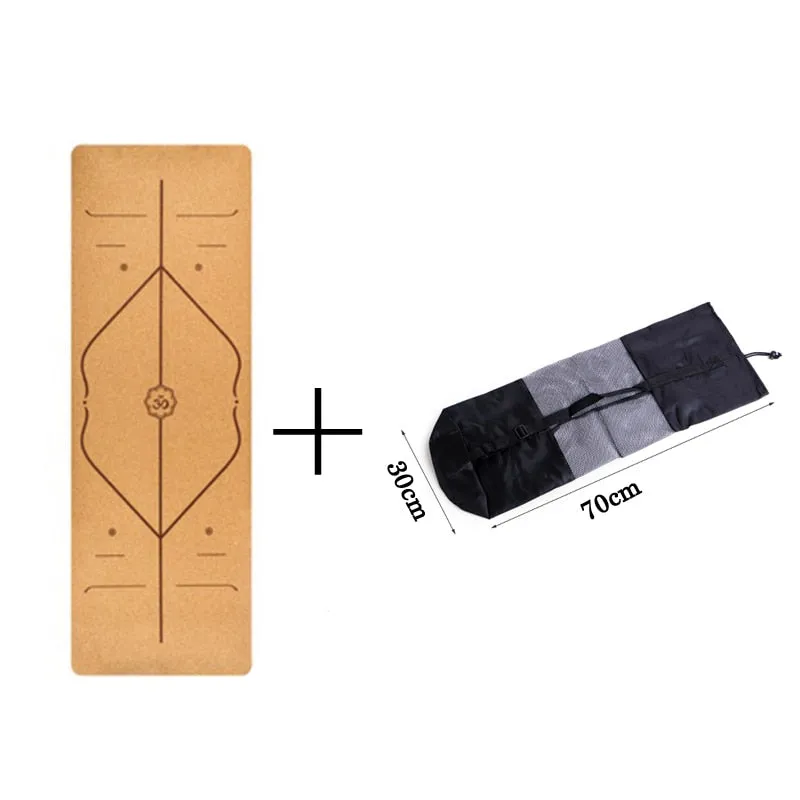Natural Cork TPE Yoga Fitness Mat
