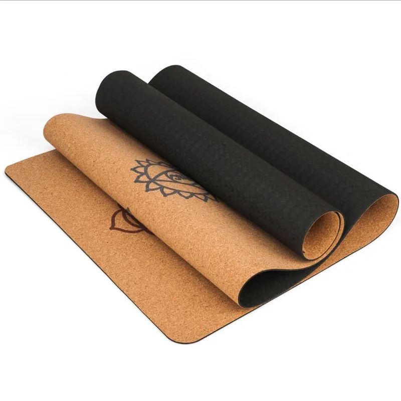Natural Cork TPE Yoga Fitness Mat