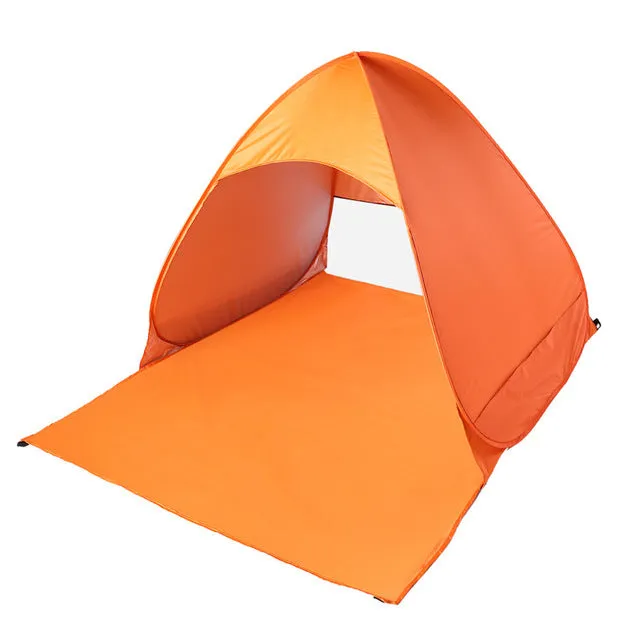Outdoor 2-3 Persons Tent Quick Automatic Pop up Instant Portable Cabana Beach Tent Camping Fishing Picnic Shelter for Beach Park