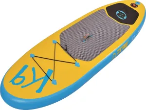 Pool Central 8' Inflatable Blue and Yellow Z-Ray SUP K9 Teen Paddle Board