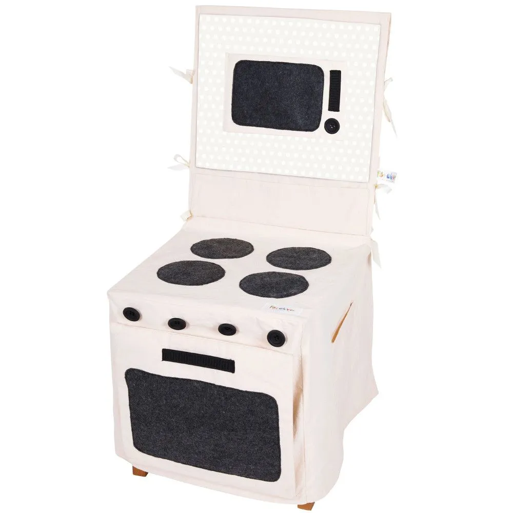 PopOhVer Deluxe Canvas Chair Cover Kitchen Stove Playset
