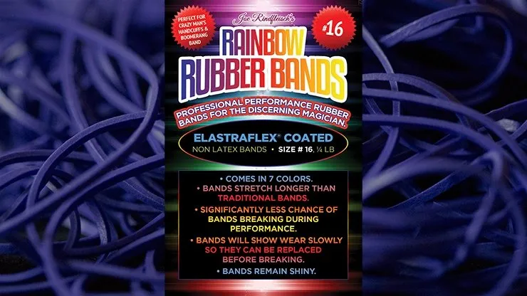Rainbow Rubber Bands - Deep Purple Size 16 by Joe Rindfleisch