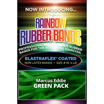 Rainbow Rubber Bands Green  by Joe Rindfleisch