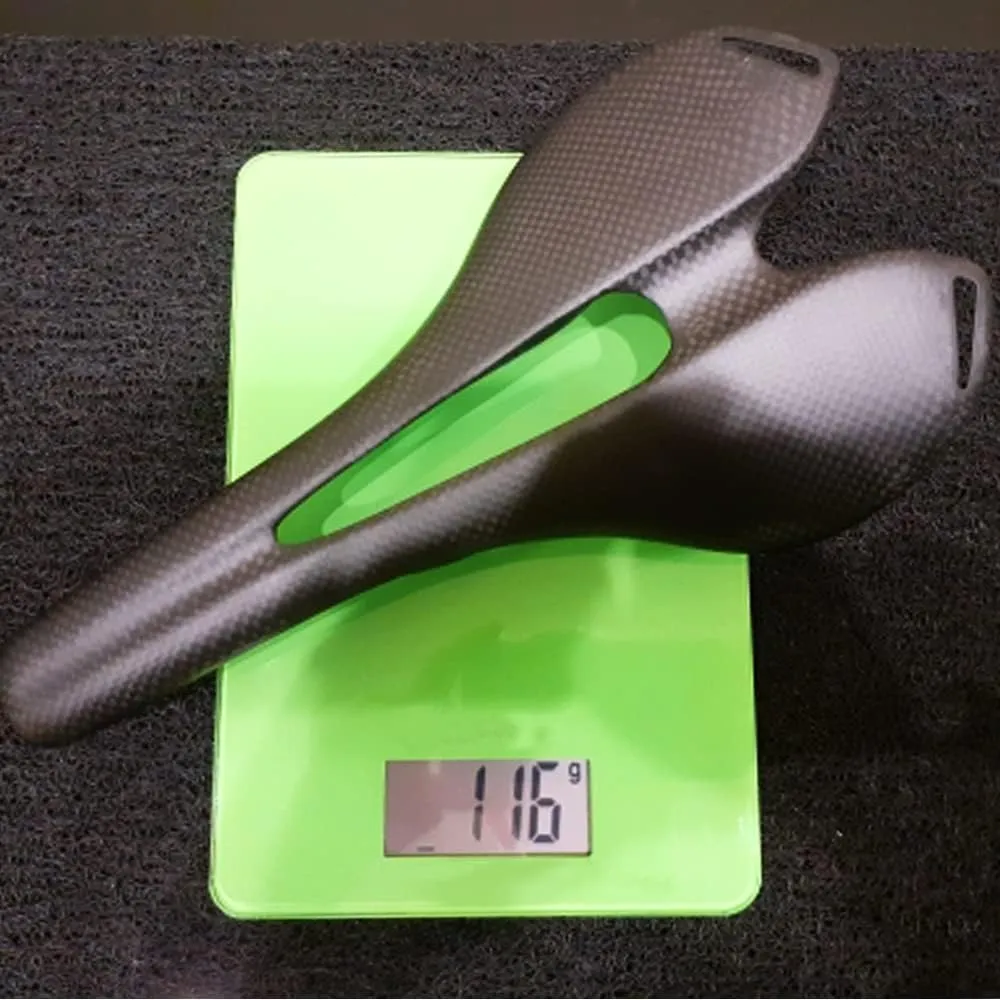 RXL SL Carbon Road Bike Seat Mountain Bike Saddle Carbon Fiber Cycling Bicycle MTB Saddles Seat for Womens and Mens Front Seat Mat Leather Bicycle Seat