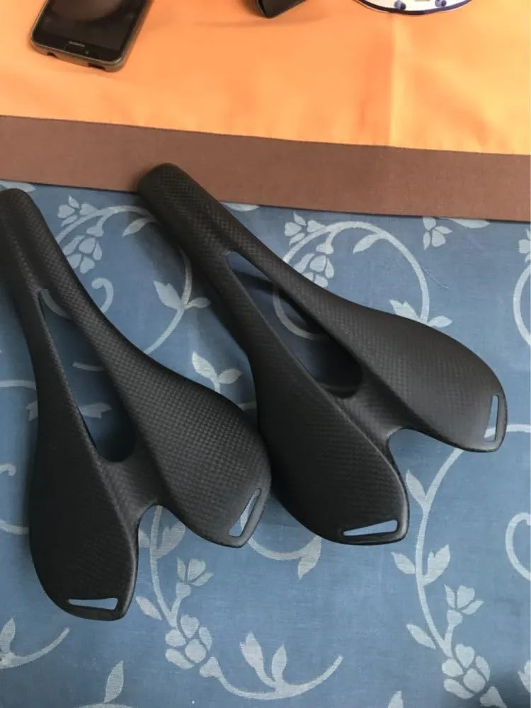 RXL SL Carbon Road Bike Seat Mountain Bike Saddle Carbon Fiber Cycling Bicycle MTB Saddles Seat for Womens and Mens Front Seat Mat Leather Bicycle Seat