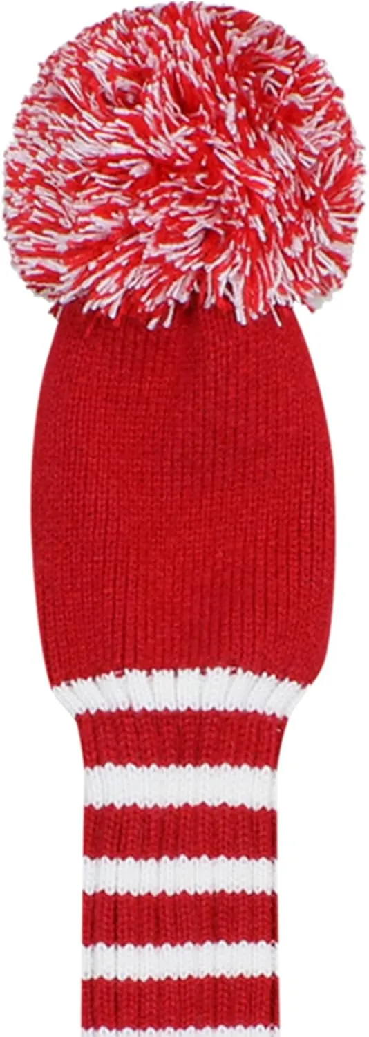 Scott Edward Golf Headcovers for Woods Set of 3 Fits Well Driver(460cc) Fairway Wood and Hybrid(UT) The Perfect Change for Golf Bag Classic Striped Style