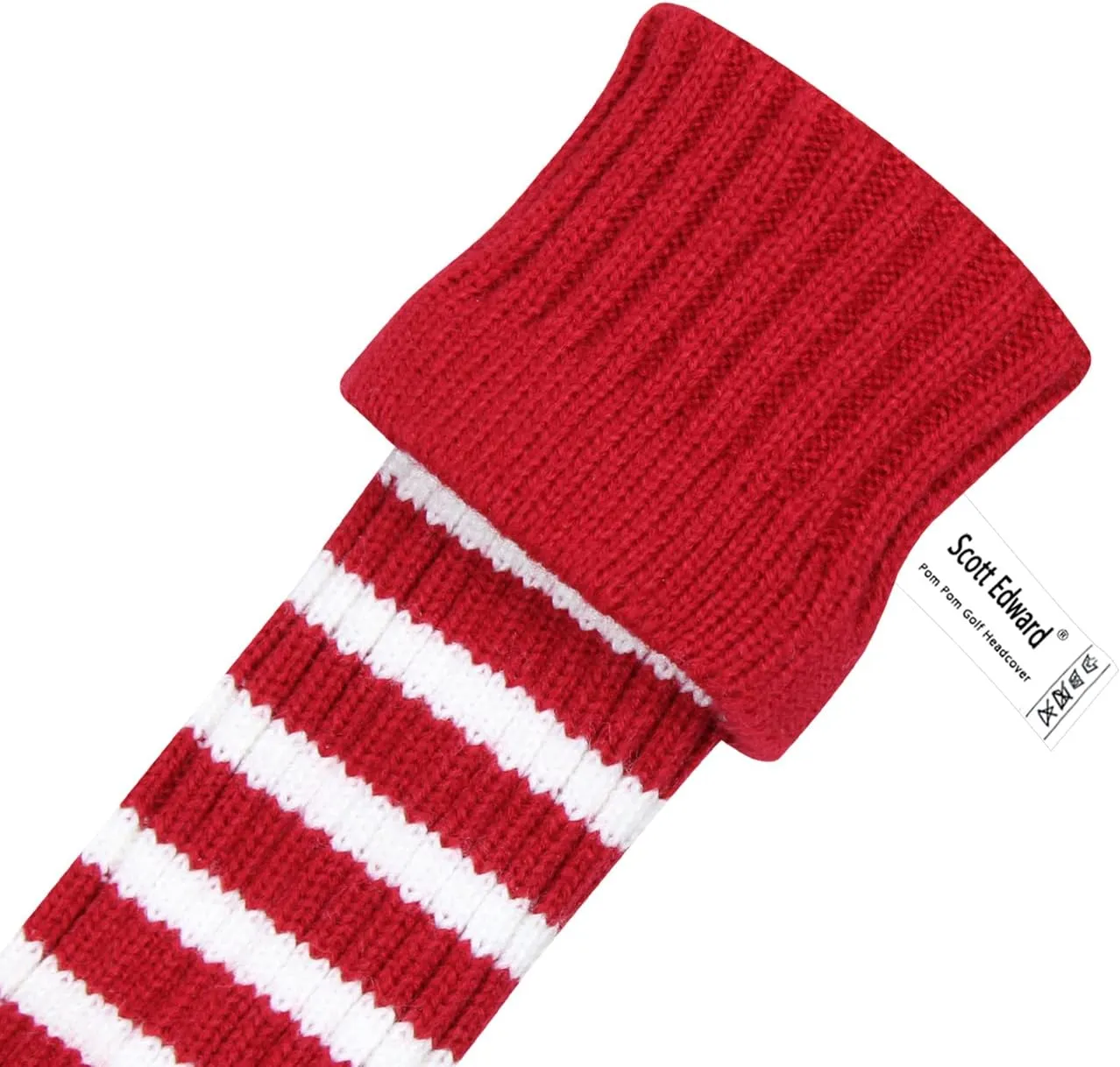 Scott Edward Golf Headcovers for Woods Set of 3 Fits Well Driver(460cc) Fairway Wood and Hybrid(UT) The Perfect Change for Golf Bag Classic Striped Style