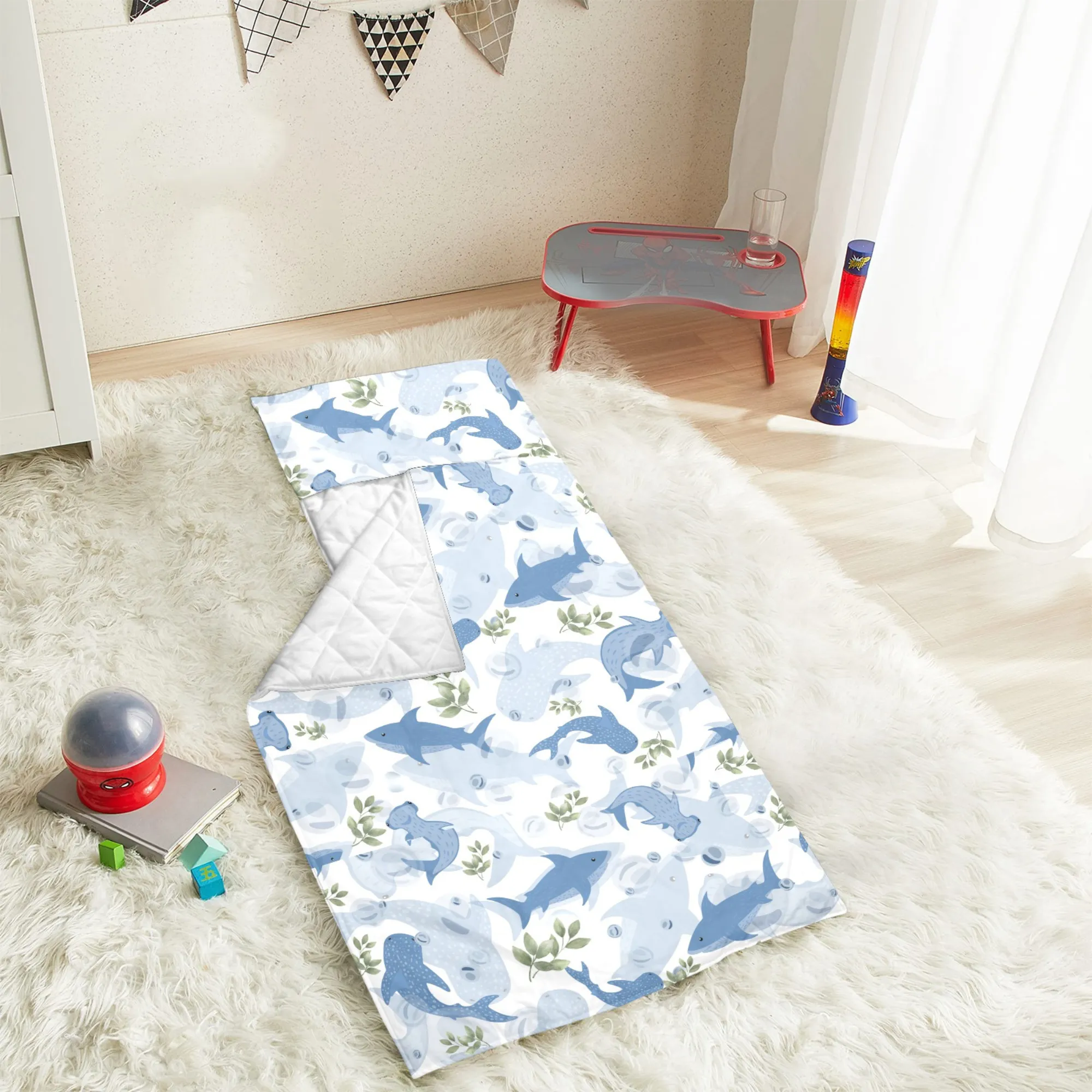 Sea Friends Kids' Long Sleeping Bag | A Catchy Blend of Comfort & Style | Lightweight and Durable Sleeping Bag for Kids