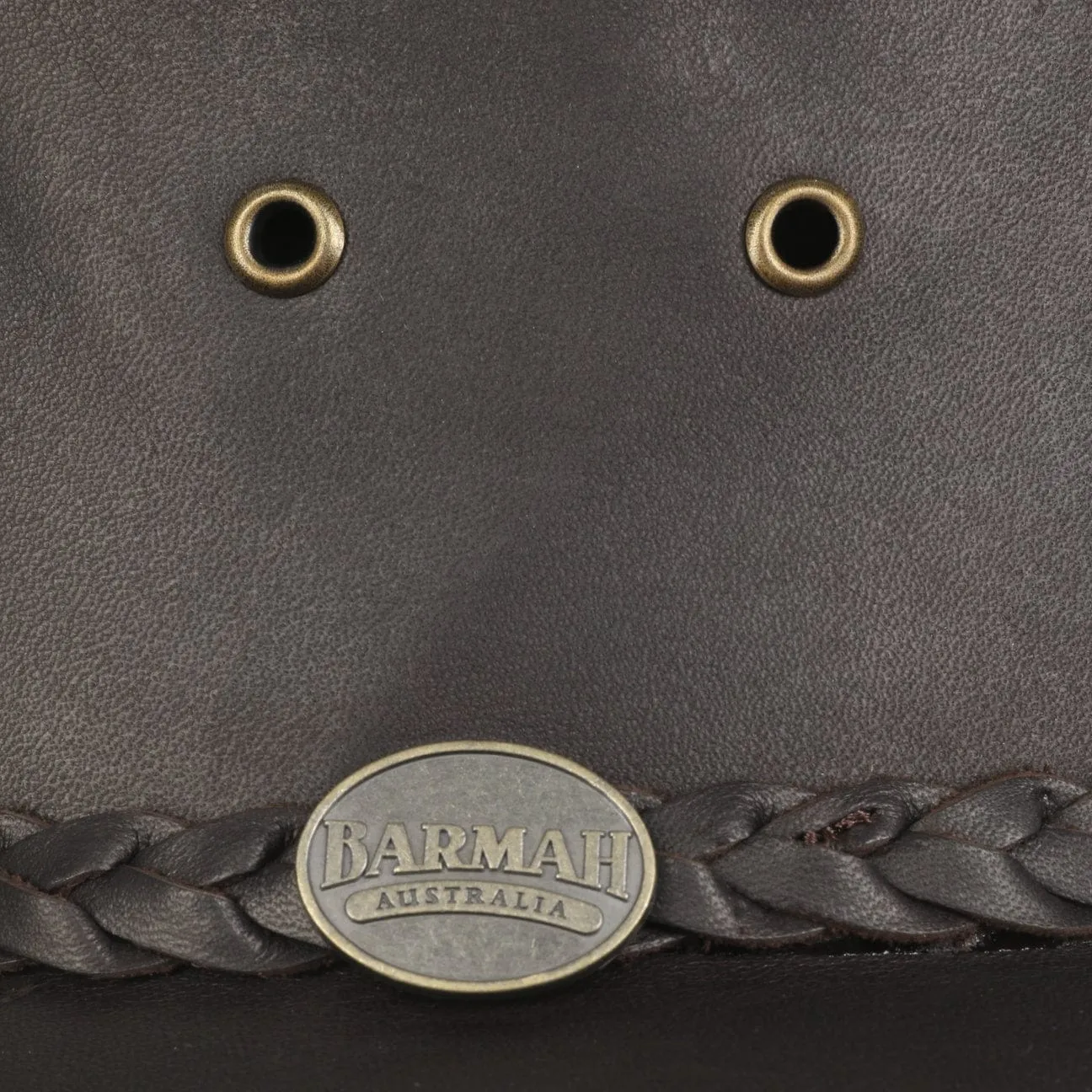 Squashy Outback Leather Hat by BARMAH