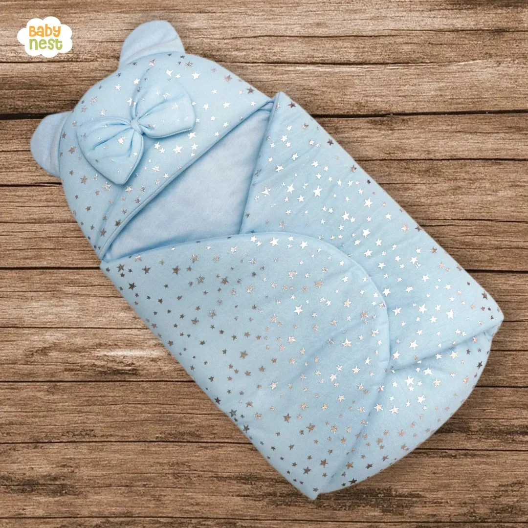 Starry Sky Bow Hooded Bear Carry Nest & Sleeping Bag