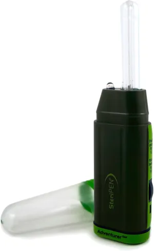 SteriPen Adventurer Opti UV Personal Water Purifier for Camping, Backpacking, Emergency Preparedness and Travel Black/Green Small