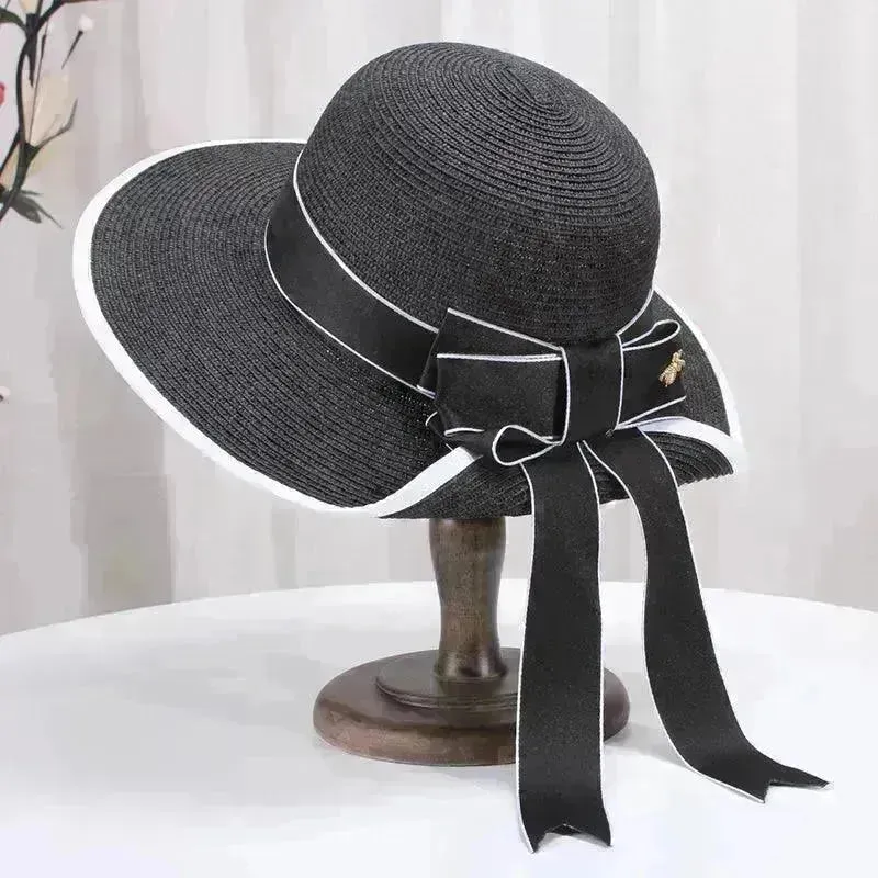 Summer Korean Bowknot Straw Hat