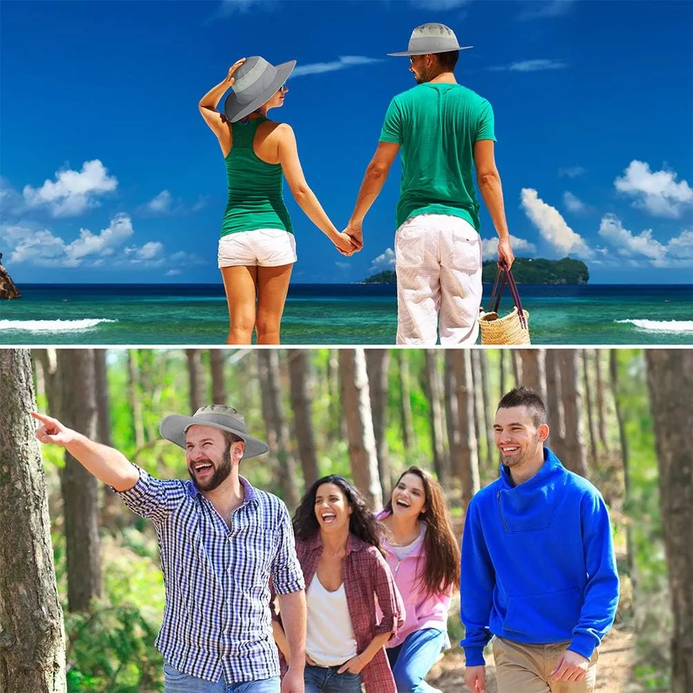 Sun Hats for Men Women Fishing Hat UPF 50  Breathable Wide Brim Summer UV Protection Hat