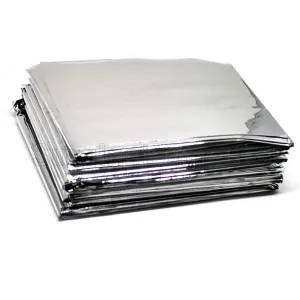 SURGICAL ONLINE 4 Emergency Rescue Space Thermal Mylar Blankets 82 x 62 New Free Shipping Silver Designed for NASA, Outdoors, Hiking, Survival, Marathons or First Aid