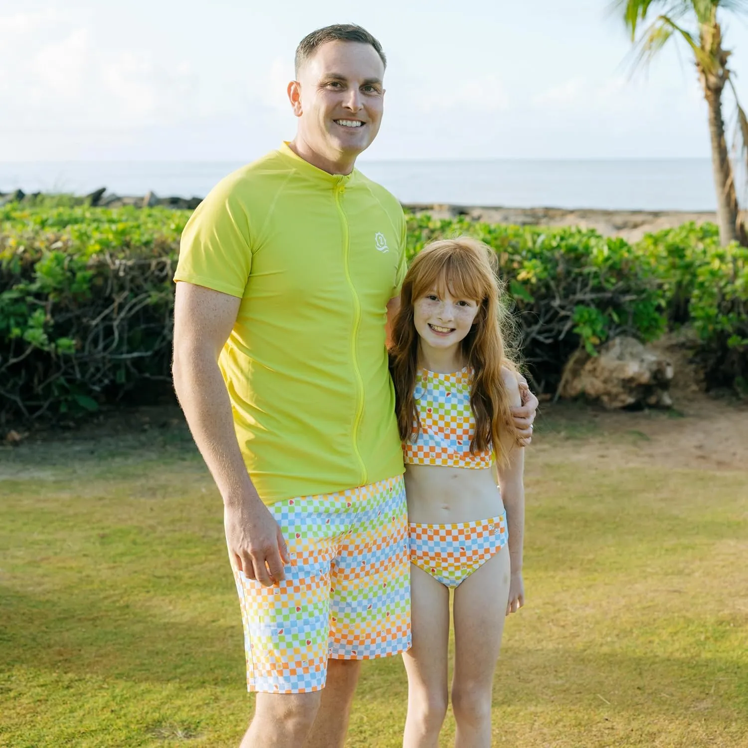 SwimZip Men's Swim Shorts with Boxer Brief Liner and UPF 50 Sun Protection