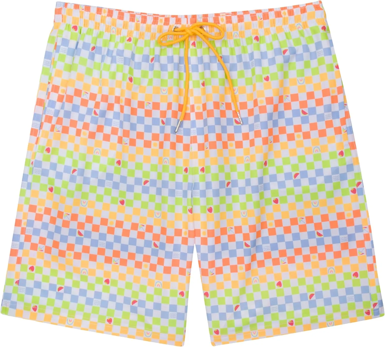SwimZip Men's Swim Shorts with Boxer Brief Liner and UPF 50 Sun Protection