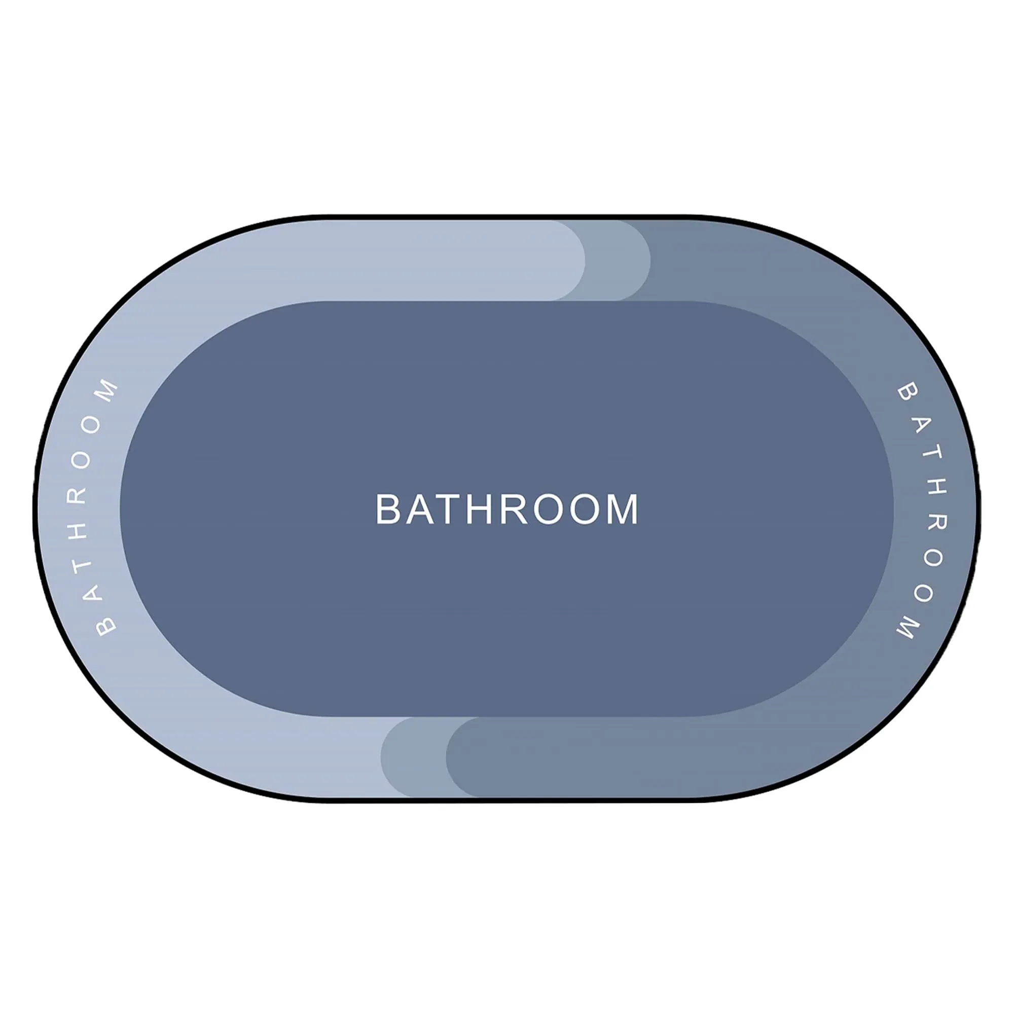 UMAI Polyester Non-woven Felt Bathroom Mat(40*60cm) Bath Mat | Anti Skid Mat for Bathroom Floor | Bathroom Accessories | Bathroom Mats Water Soak | Non Slip Mat for Bathroom | Floor Mat (Multicolour)