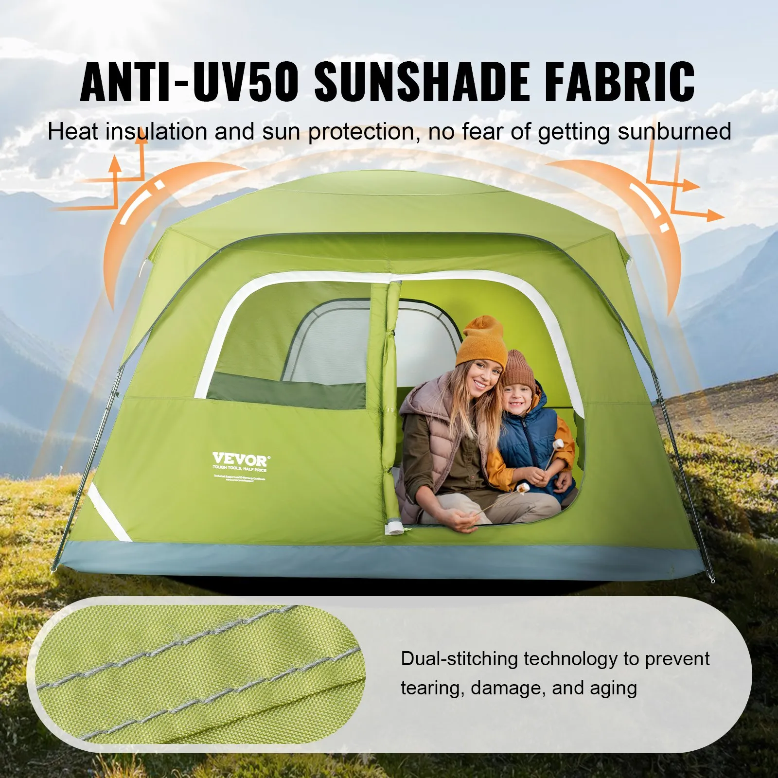 VEVOR Camping Tent | Waterproof Lightweight Backpacking Tent