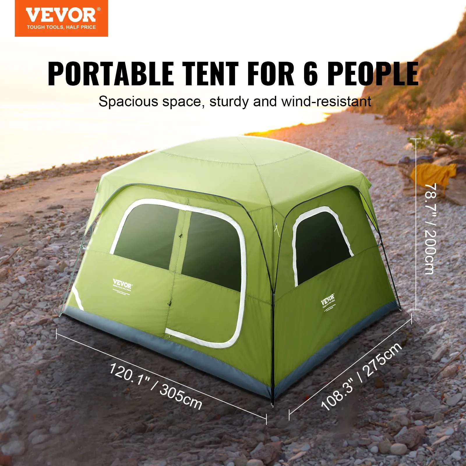 VEVOR Camping Tent | Waterproof Lightweight Backpacking Tent