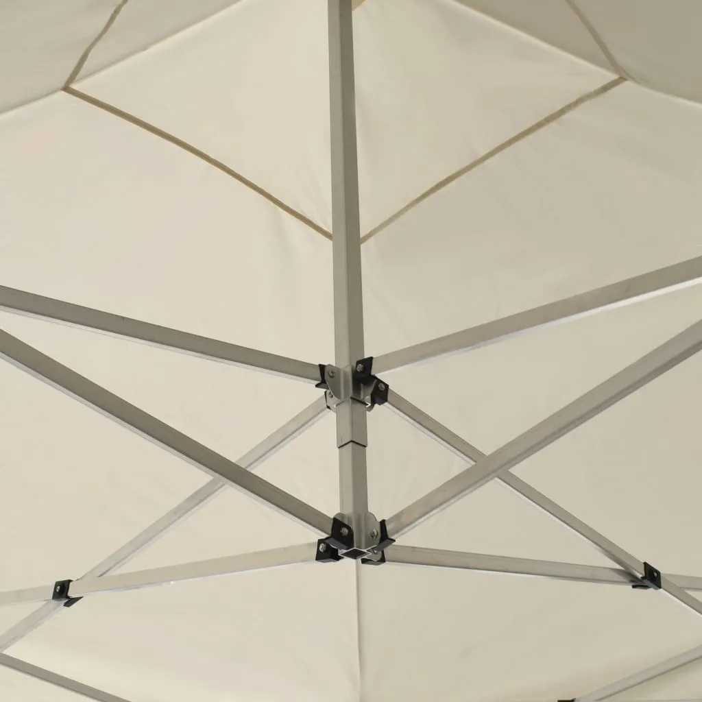 vidaXL Professional Folding Party Tent with Walls Aluminium 3x3 m Cream