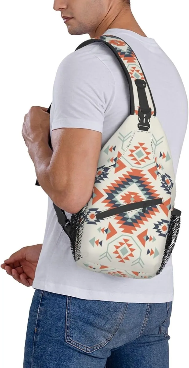 Vintage Elephant Sling Backpack Unisex Crossbody Chest Bag Shoulder Chest Bag For Women Men Hiking Travel