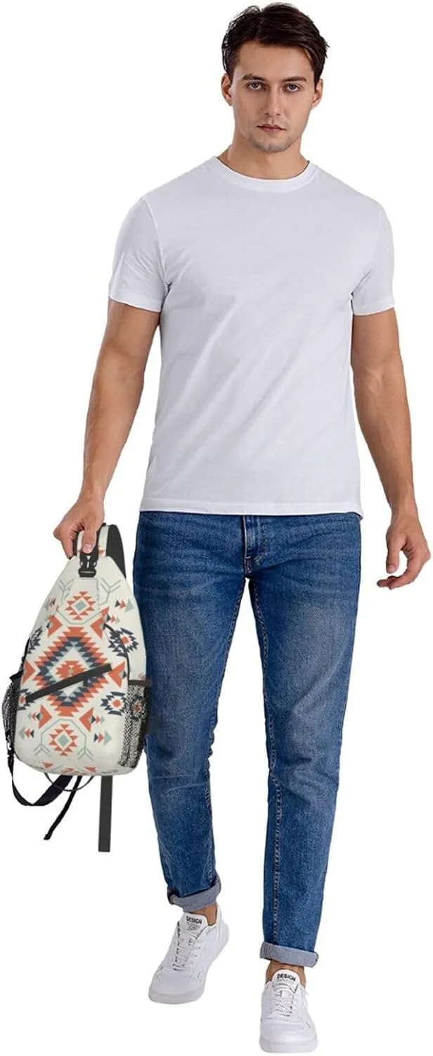 Vintage Elephant Sling Backpack Unisex Crossbody Chest Bag Shoulder Chest Bag For Women Men Hiking Travel