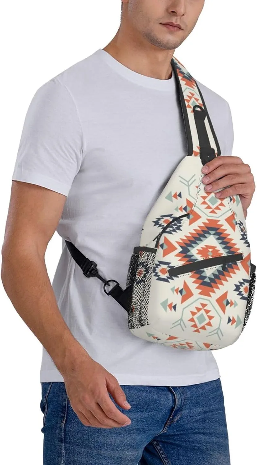 Vintage Elephant Sling Backpack Unisex Crossbody Chest Bag Shoulder Chest Bag For Women Men Hiking Travel