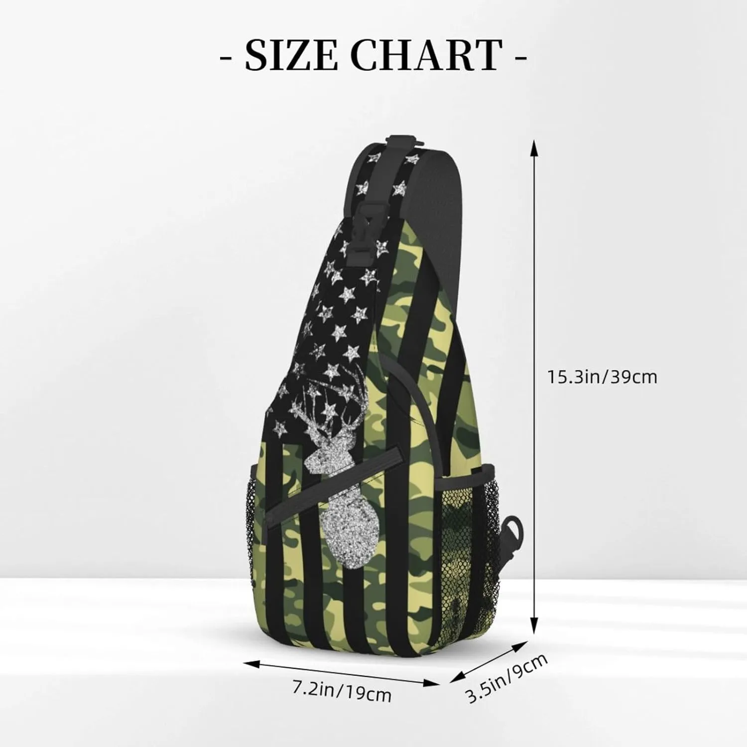 Vintage Elephant Sling Backpack Unisex Crossbody Chest Bag Shoulder Chest Bag For Women Men Hiking Travel