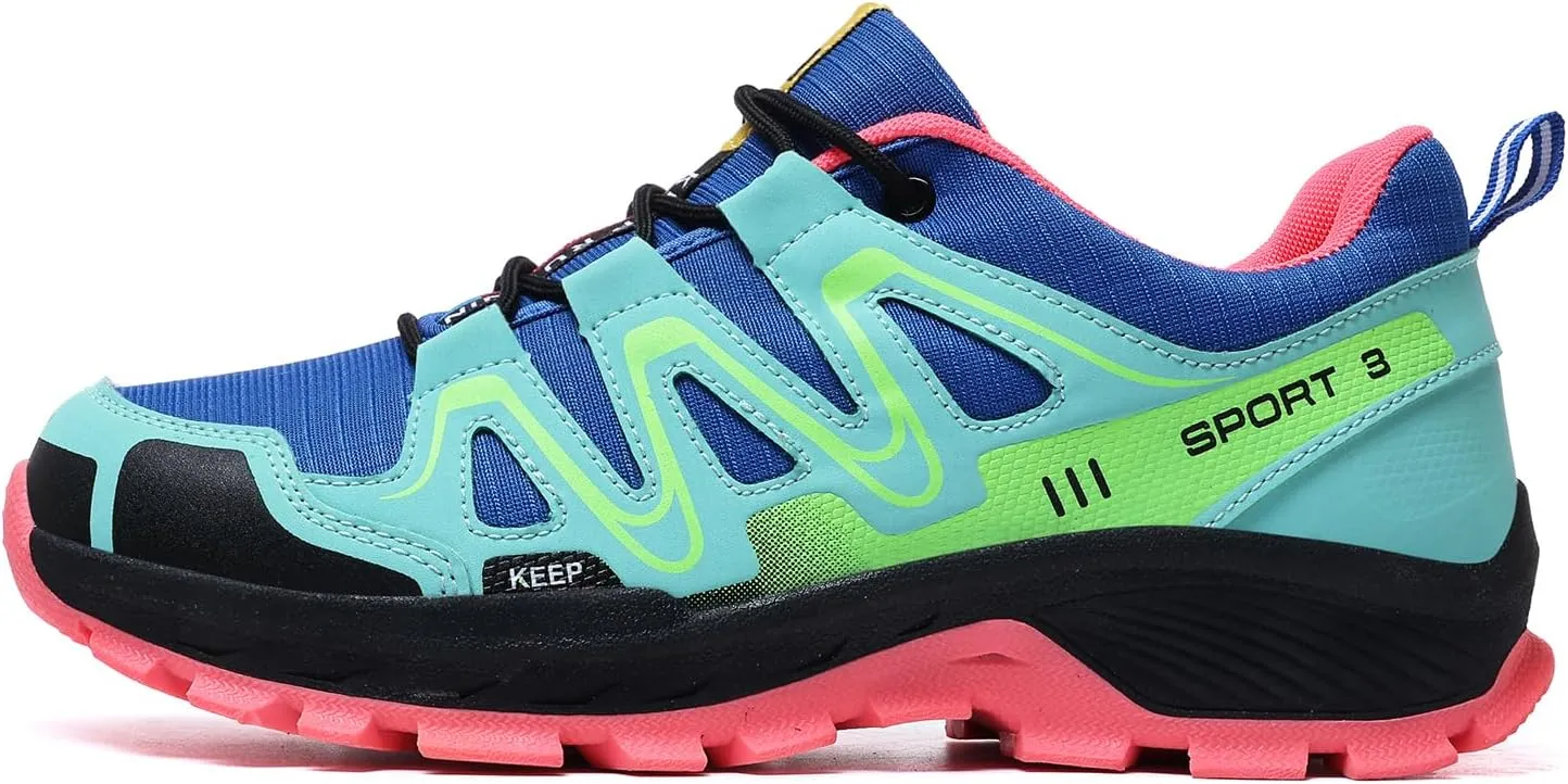 Waterproof Hiking Shoes Women Casual Lace-Up Non-Slip Lightweight Comfortable Running Tennis Fashion Sneakers for Women Walking Trekking Outdoor Shoes
